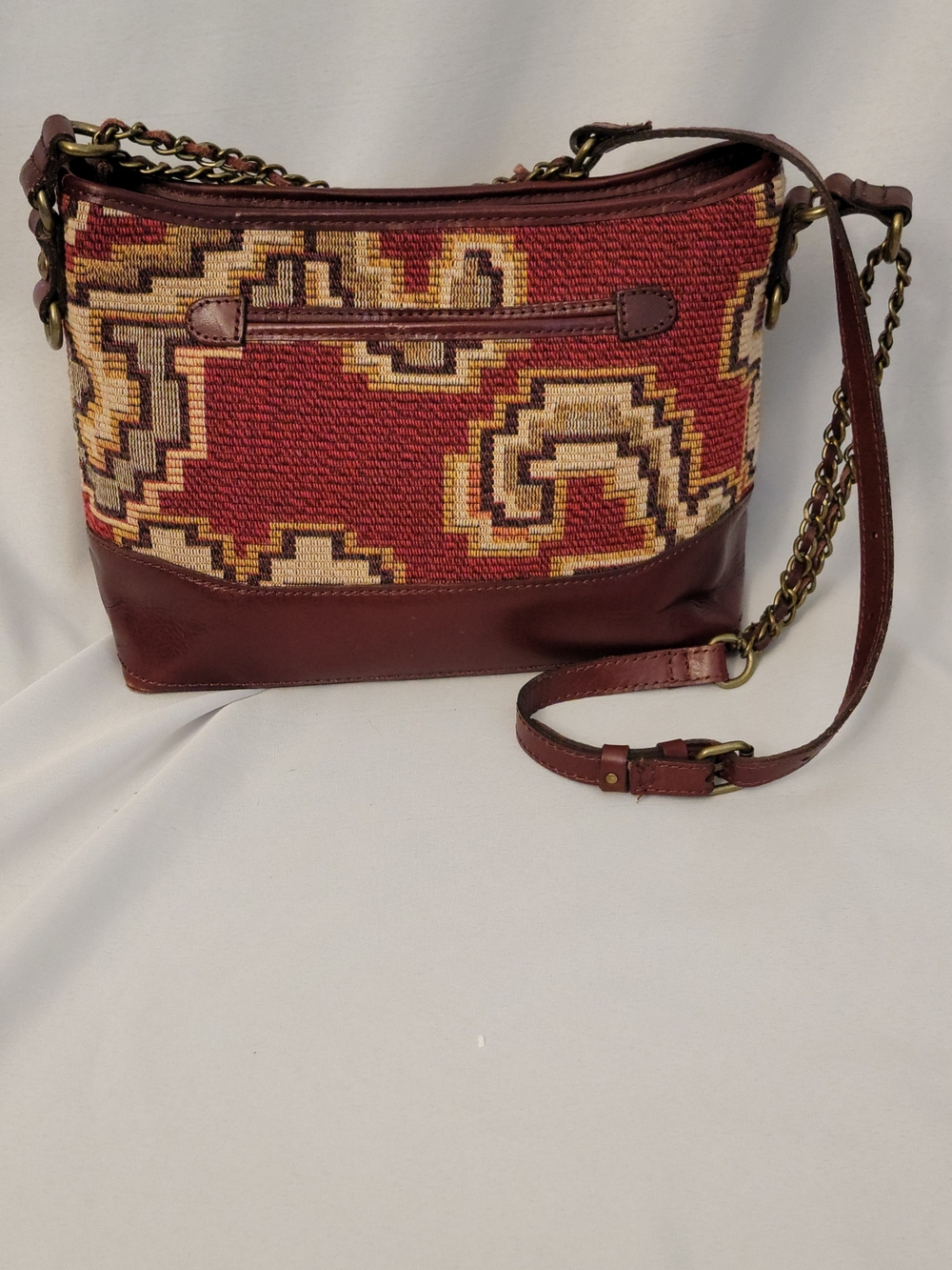 Patricia Nash Salvina Peruvian Tapestry Leather Crossbody